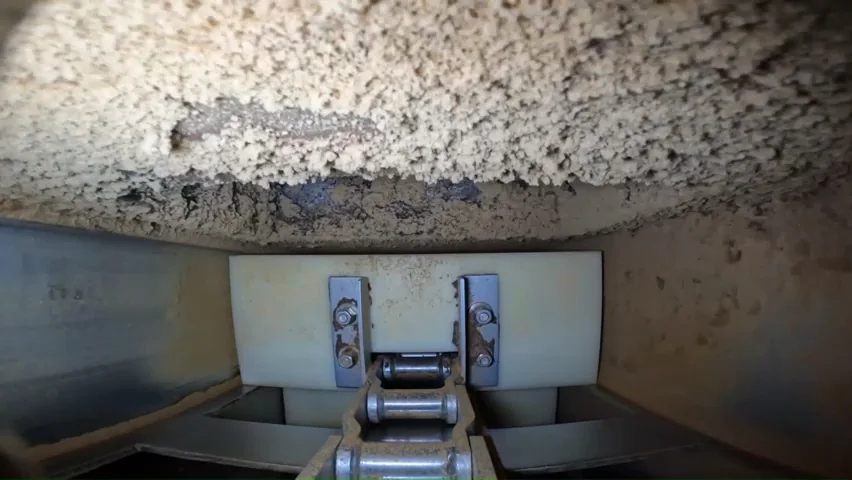 Internal conveyor condition captured during inspection